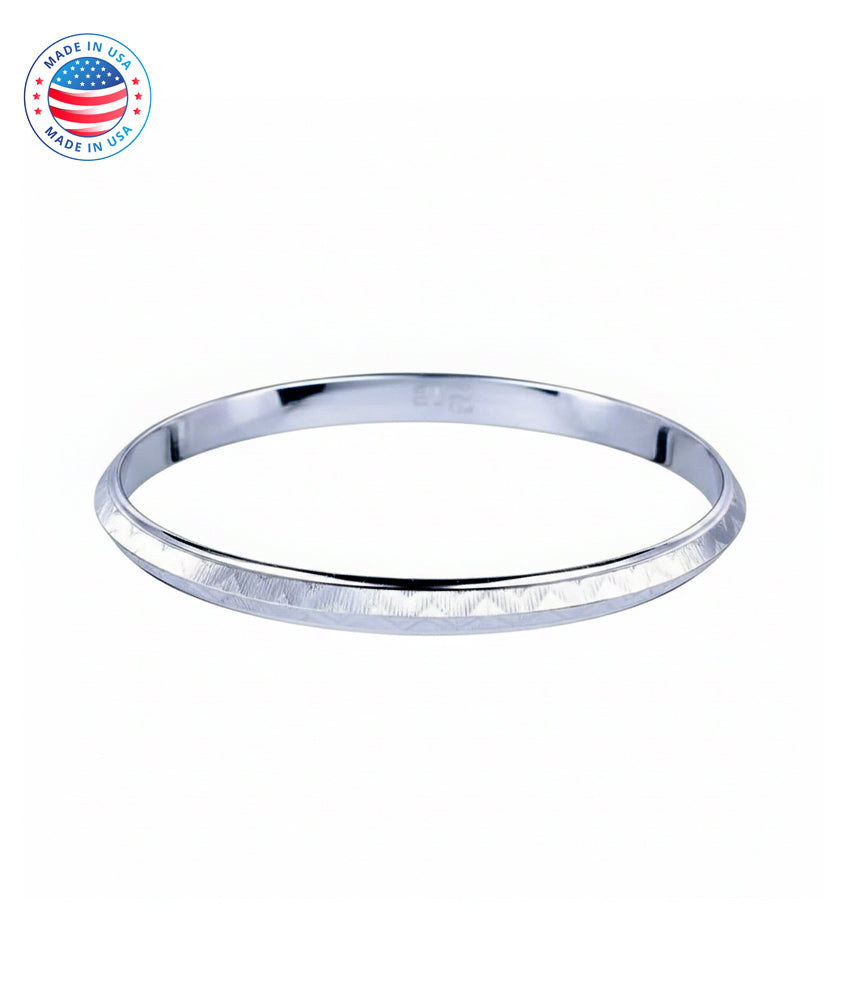 Handcrafted Sterling Silver Sikh Kada Bracelet: Punjabi Kara Bangle