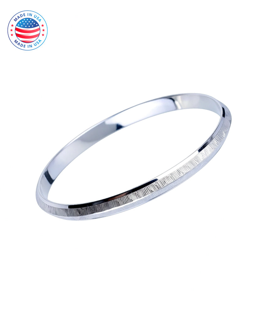 Handcrafted Sterling Silver Sikh Kada Bracelet: Punjabi Kara Bangle