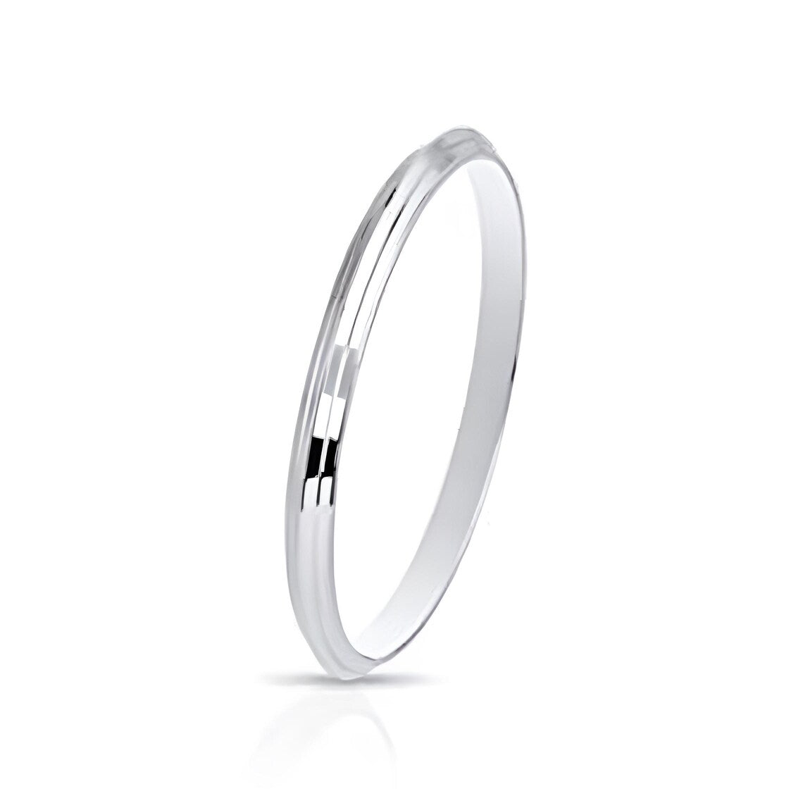 Heavy Solid 999 Pure Silver Bangle Bracelet | Handmade Punjabi Sikh Kara Kada | V Shape Kada for Men & Women | Real Sterling Silver Gift