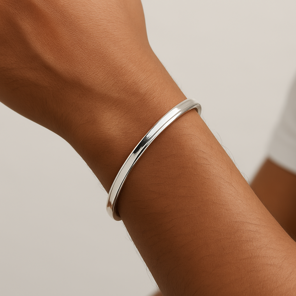Sikh/Punjabi Kada | 999 Sterling Silver Bracelet | Custom Handmade Kara Cuff for Men & Women | Original Silver | Made in USA