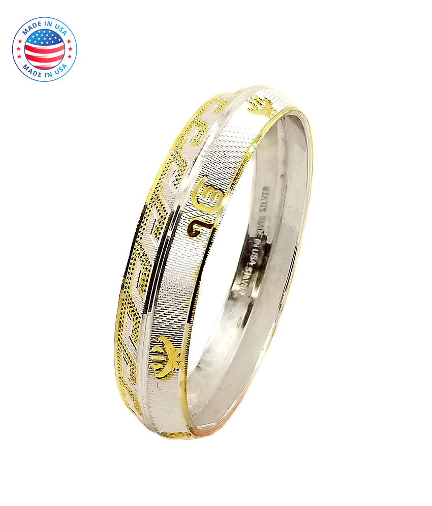 Handmade 999 Sterling Silver Sikh Khalsa Kara | Solid Silver Kada Bracelet/Bangle | Traditional Punjabi Jewelry with Brilliant Finish