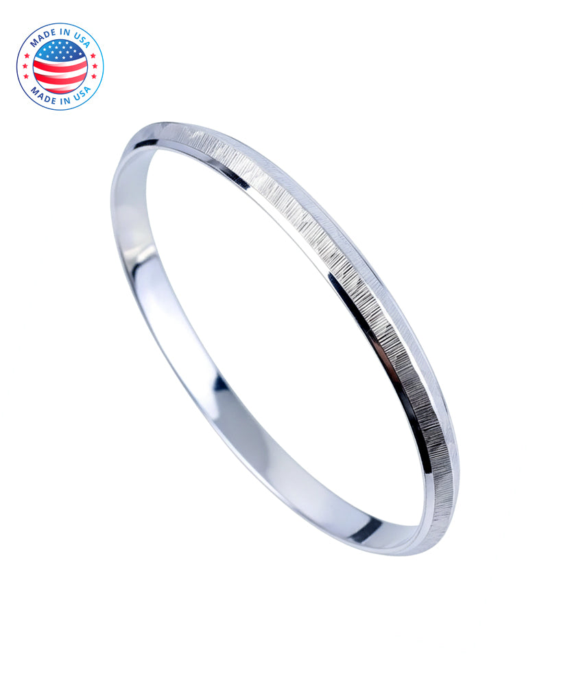 Handcrafted Sterling Silver Sikh Kada Bracelet: Punjabi Kara Bangle