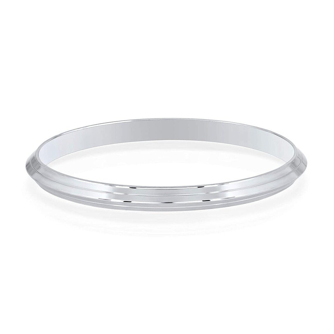 Heavy Solid 999 Pure Silver Bangle Bracelet | Handmade Punjabi Sikh Kara Kada | V Shape Kada for Men & Women | Real Sterling Silver Gift