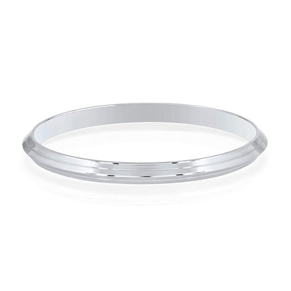 Heavy Solid 999 Pure Silver Bangle Bracelet | Handmade Punjabi Sikh Kara Kada | V Shape Kada for Men & Women | Real Sterling Silver Gift