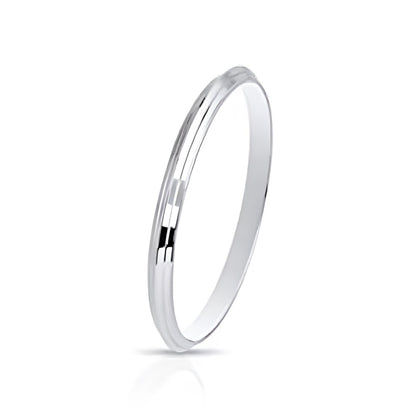 Heavy Solid 999 Pure Silver Bangle Bracelet | Handmade Punjabi Sikh Kara Kada | V Shape Kada for Men & Women | Real Sterling Silver Gift