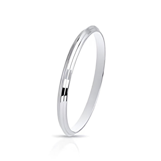 Heavy Solid 999 Pure Silver Bangle Bracelet | Handmade Punjabi Sikh Kara Kada | V Shape Kada for Men & Women | Real Sterling Silver Gift