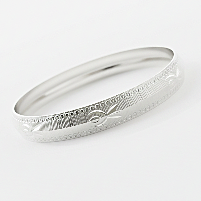 999 Pure Solid Silver Vintage Tribal Bangle – Men’s Handmade Kada