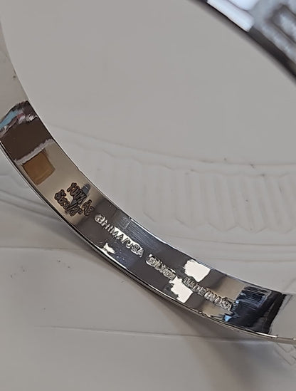 Punjabi Kada | 999 Pure Silver Sikh Bracelet | Personalized Men's Kara