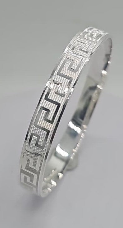 Punjabi Kada | 999 Pure Silver Sikh Bracelet | Personalized Men's Kara