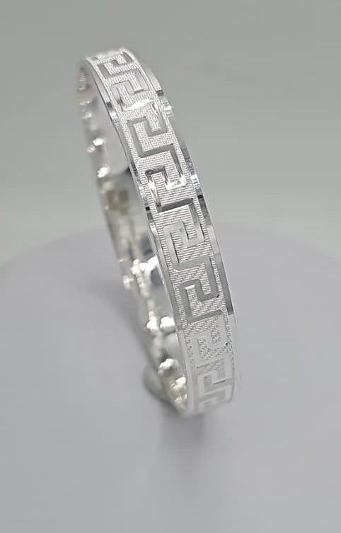 Punjabi Kada | 999 Pure Silver Sikh Bracelet | Personalized Men's Kara