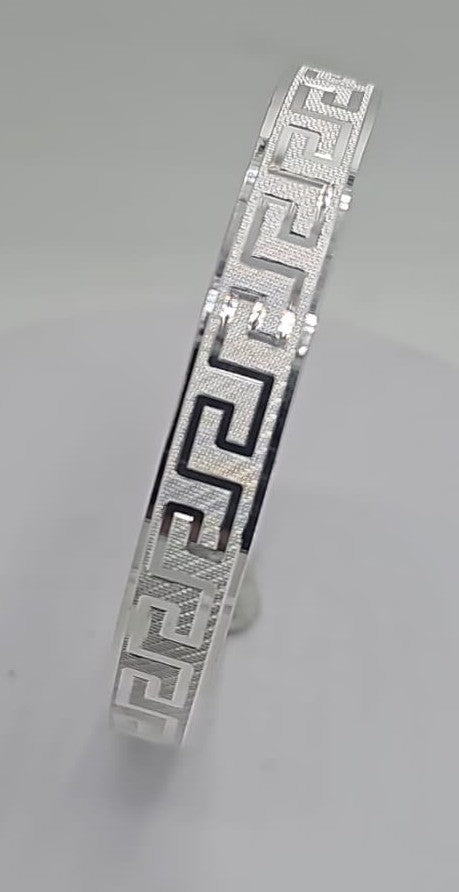 Punjabi Kada | 999 Pure Silver Sikh Bracelet | Personalized Men's Kara