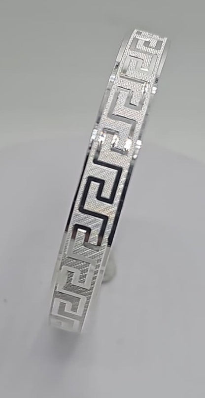 Punjabi Kada | 999 Pure Silver Sikh Bracelet | Personalized Men's Kara